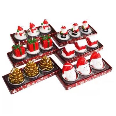 China Hot Selling Exquisite Christmas Decorative Candles Santa Candles For Christmas Scenes for sale