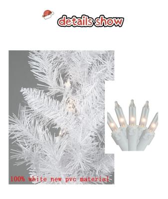 China 9ft PVC Prelit Christmas Garland and Garland, Clear Lights Decoration for sale