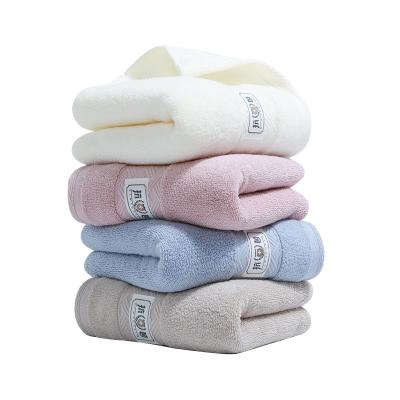 China Customized Child Safe Absorbent Hand Towel Popular Home Washable 100% Cotton Face Towel Yarn for sale