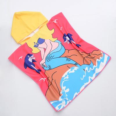 China Custom Printed Compressed Super Absorbent Quick Dry China Microfiber Towel Quick Dry Heat Transfer Printing Bath Beach Towel for sale