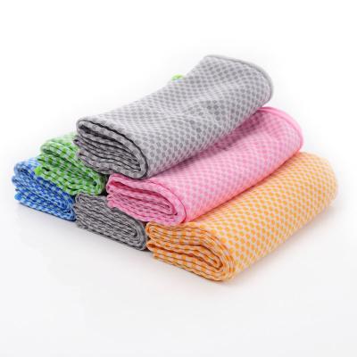 China Customized Colorful Kids Safe Magic Soft Ice Cold Microfiber Sports Towel Cooling Towels for sale