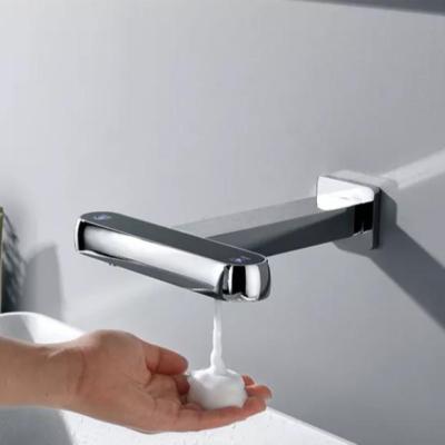 China Low Direction Faucets Inteligente Sensor Soap Dispenser Indicating Soap Dispenser Copper Sensor Faucet Wallmount Smart Sensor Faucet for sale