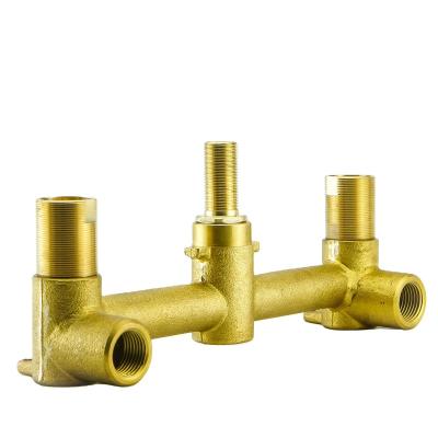 China Modern China Manufacturer 3 Way CNC Brass Wall Mounted Valve for sale