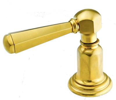 China Modern Classic Brush Gold Vintage Hex Faucet Handle Brass Faucet Fitting for sale