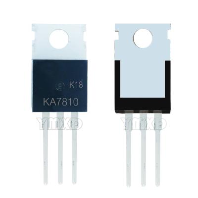 China KA7810 KA7810ETU voltage regulator IC positive fixed 1 output 1A TO-220-3 voltage regulator triode KA7810 KA7810ETU for sale