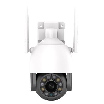 China White Tuya 1080p 2mp full siren hot sale hd ip cctv camera white for sale