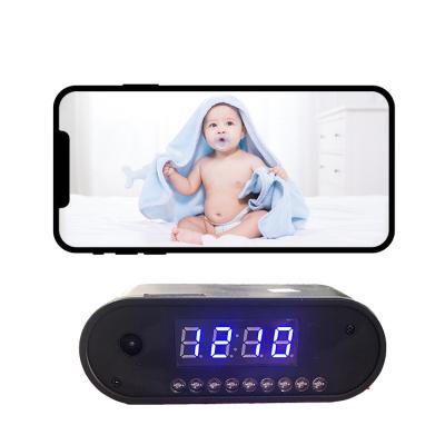 China Siren Amazon's Best-Selling Tuya Motion Detection Built-in Baby/Pet Monitoring Home Security Mini Clock Cameras for sale