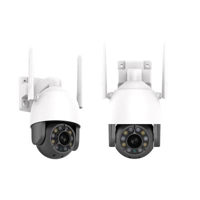 China Tuya Hot Selling Full Siren Integrated Hd 2mp WIFI IP CCTV White CCTV Camera for sale