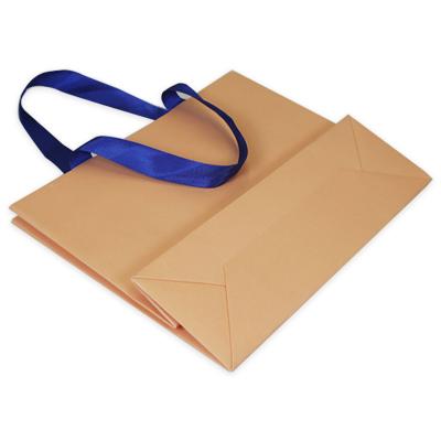 China Recyclable Manufactory Direct Boutique Luxury Paper Garment Paper Shopping For Guestbrand Ribbon Paper Bag for sale