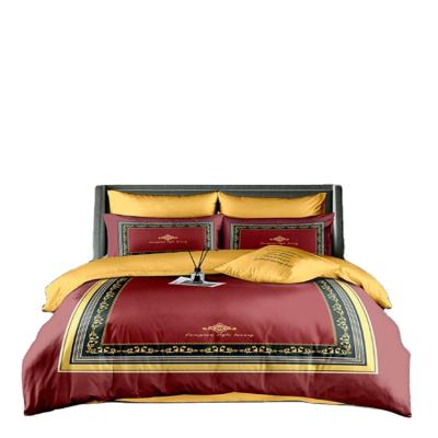 China 1.5m (5 Feet) 4 Piece Bed Sheets Cushion Sheets Cotton Bedding Set King Size Luxury For 100% Home for sale