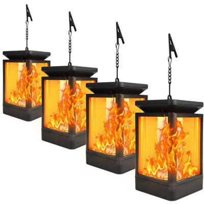 China 2021 Hot Selling Amazon Fairy Flame Outdoor Garden Light Effect Solar Pendant Light for sale