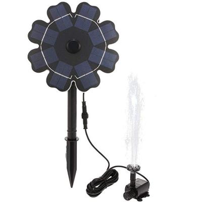 China Floating Flower Pump Solar Power Water Flower Pump Fountain Centrifuge For Garden Watering for sale