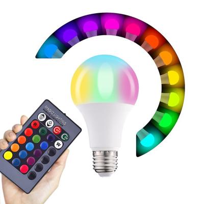 China Amazon Hot Sale LED Smart Light Bulbs OEM ODM Portable Color 10W 15W Chargeable Light Lamp RGB LED Remote Control Bulb Light for sale