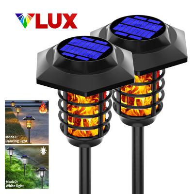 China Drop-shipping IP65 Modern Waterproof Solar Lawn Light Mesh Stake Lamp Solar Garden Flame Lights Outdoor for sale