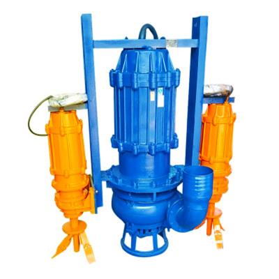 China Abrasion Resistant 4 Inch Electric Motor Vertical Submersible Slurry Pumps With Agitator for sale