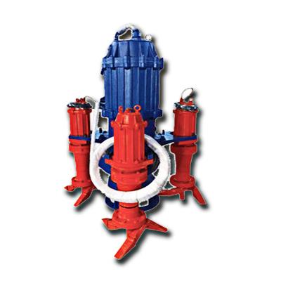 China 10 inch abrasion resistant sbmersible surface mining dredge underwater river sand agitator mud pump submersible dredging dredger for sale for sale