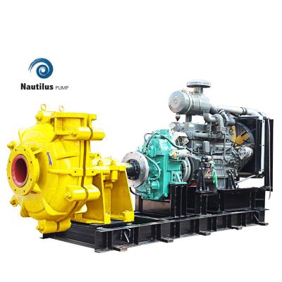 China High Quality Wear Resistant Mining Industry Diesel Engine Model 100hs-d Slurry Pump for sale