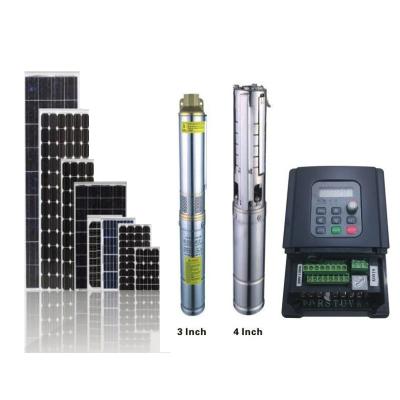 China 3KW Agriculture Irrigation And Borehole Pump Solar Powered Italy Well Pump Solar Submersible Pump for sale