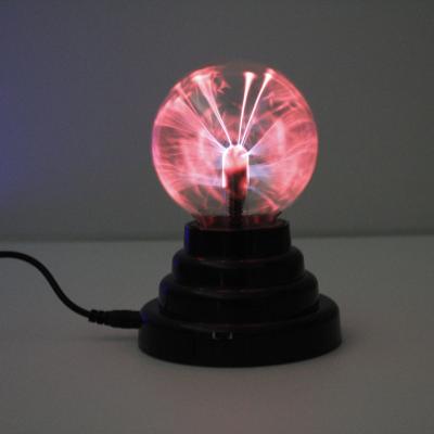 China ABS and Crystal 3 Inch Crystal Static Plasma Ball USB Light for Holiday Wedding Party Decorations Home Lamp for sale