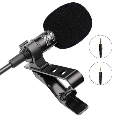 China Portable Detachable Professional 1.5m Mic Mini Lapel Lavalier Microphone PC Notebook Laptop Camera For Lavalier Microphone Free Sample for sale