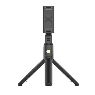 China Fold Up K07 Selfie Stick With Tripod Stand Mirror Rotate Phone Holder Remote Control Selify Stick For Travel for sale