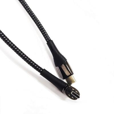 China Power Deliver +USB 2.0 Nylon Braid Emarker Chip Zn Alloy Cool Magnetic USB C Cable 20V5A 100W Power Deliver For Laptop 1.5m 2m for sale