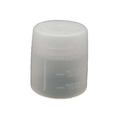 China Non Spill Factory Direct Sales High Quality Plastic Single Lid Screw Top Top Closure With Built In Socket for sale