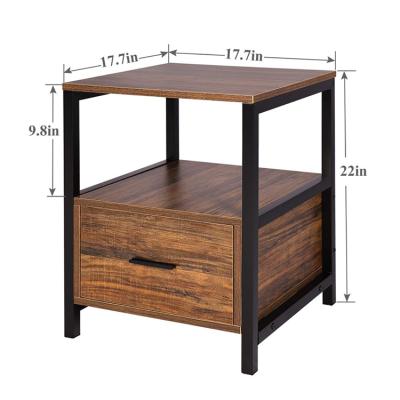 China Wholesale Durable Home Living Room Modern Side Table Side Locker Rack Storage Modern Bedside Table for sale