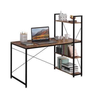 China None Wholesale Office Home Luxury Modern Simple Bedroom Wooden Computer Table Desk With Shelf for sale