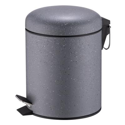 China Sustainable High Quality Hotel Room Trash Can Cylinder Trash Can Foot Operated Trash Can for sale