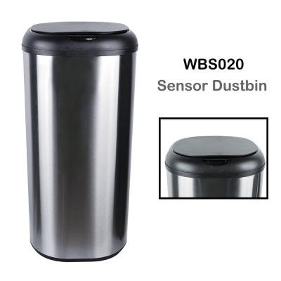 China Sustainable Eco-friendly Modern Hotel Kitchen Stainless Steel Smart Automatic Sensor Trash Bin for sale