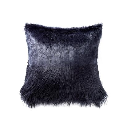 China Anti-Pull Manufacturer Supply Bedroom Living Room Cushion Faux Fur Mongolian Pillow for sale