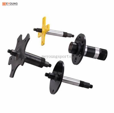 China STEEL ED Flanged Crank Shaft Axle For Commercial Fitness Parts Bike Spinning Bike Exercise Indoor Bike for sale