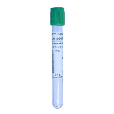 China Disposable PET Heparin Vacuum Blood Collection Tube for sale