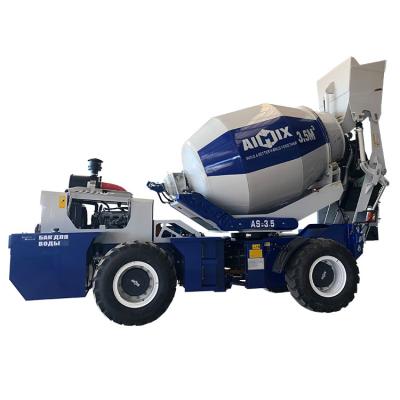 China Hotels Concrete Mixer With Automatic Hopper Loading Movable Self Loading Concrete Mixer Truck for sale