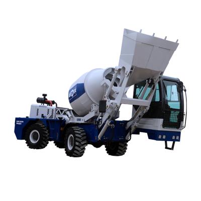 China Building Material Shops Diesel Self Propelled Small 1.2 M3 Self Loading Concrete Mixing Truck for sale