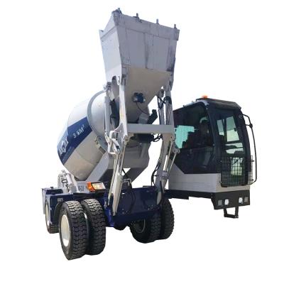 China Building Material Stores Aimix 3500l Self Loading Cement Mixer 3.5 CBM Per Batch Mini Self Loading Concrete Mixer Truck for sale