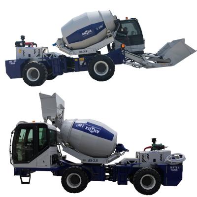 China Automatic Construction Material Stores AIMIX 2.6 Concrete Mixer Truck 2600L Self Loading Mixer for sale