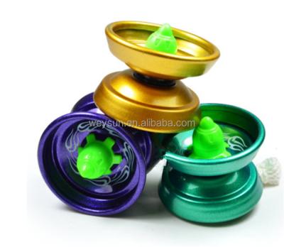 China Bring Happiness Alloy Cool Aluminum Design Professional High Speed ​​Yo-yo Children YoYo Ball Bearing String Trick Magic Juggling Toy for sale