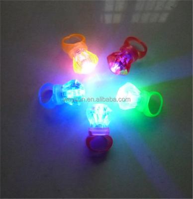 China Flashing Glowing Light Mixcolors Diamond Ring Toys Laser Ring Toys Party Nightclub Decoration Instrument Ring for sale