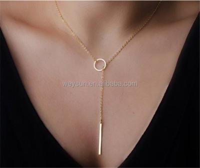 China Fashion Personality Infinity Lasso Hottest Casual Cross Pendant Gold Plated Necklace for sale