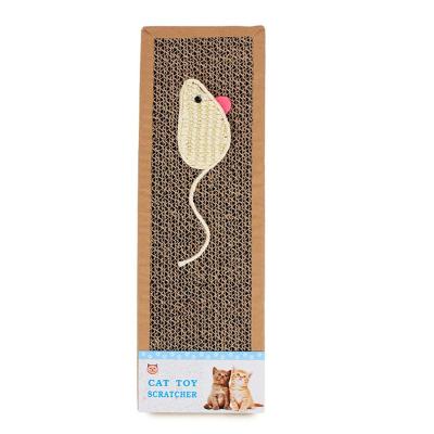 China Cats Sisal Hemp Card Cats Scratch Board Durable Mouse Fish Models Scratch Mail for Kitten Grinding Nail Cat Scratcher Toy for sale