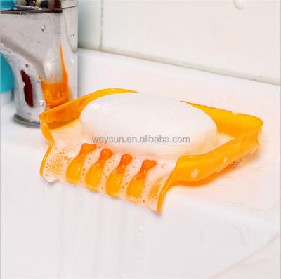 China Other Suction Draining Cup Holder Bathroom Shower Soap Dish for sale