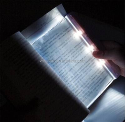 China Night Vision Reading Panel LED Page Light Book Lamp Portable Creative LED Car Travel Reading Panel HM0127 for sale