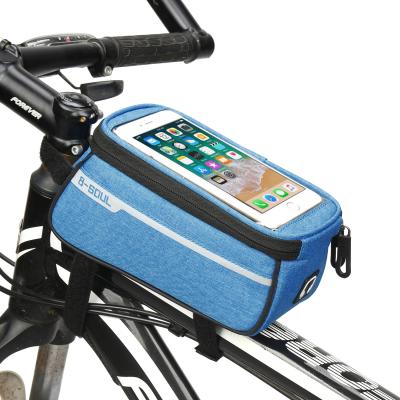 China 21*9*10.5cm MASHEKA Travel Bag Front Frame Nylon Bicycle Tool Bag Design 2020 Waterproof Touch Screen Bike Phone Bag Bicycle Tool Bag New for sale