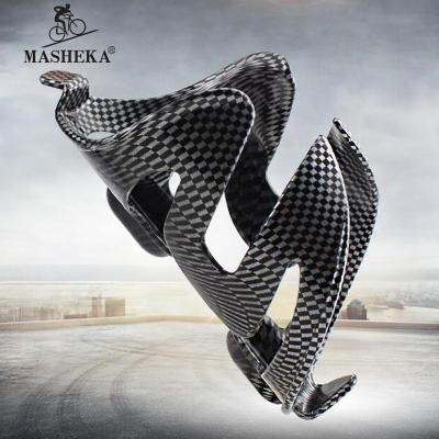 China Everyone MASHEKA Texture Sports Outdoor Water Bottle Holder PC Bicycle Water Bottle Holder Carbon Fiber C-38 for sale