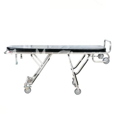 China Metal Mortuary Corpse Transport Funeral Corpse Mortuary Stretcher for sale