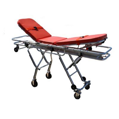 China Hot Selling Cheap Custom Metal Aluminum Alloy Folding Ambulance Stretcher Trolley for sale