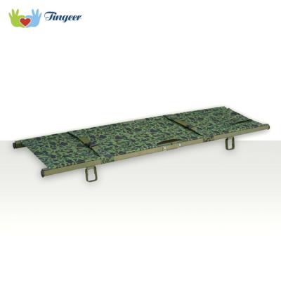 China Sports Campaigns Hospitals Troops Army Camping Steel Folding Stretcher For Ambulance Prices for sale