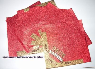 China hot sale aluminum foil for beer neck wrapping label aluminium foil for beer bottle wrap for sale